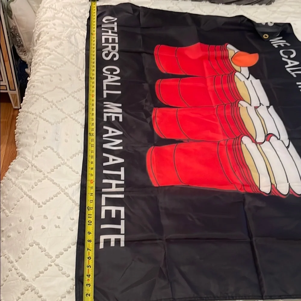 Beer Pong Banner with Red Cups Design new